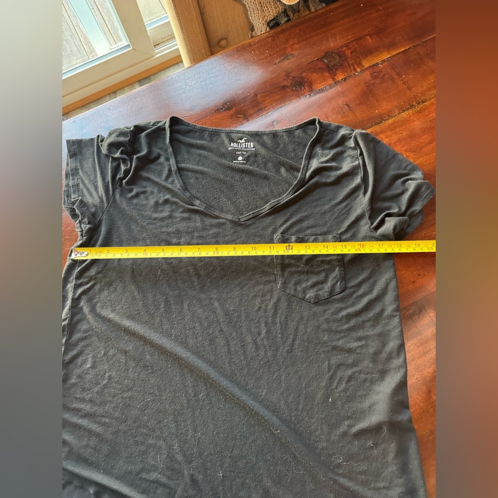 Hollister Must-Have Collection Easy Tee Black Women’s Size M - Picture 4 of 7